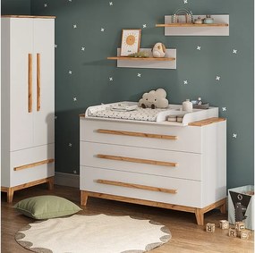 Przewijak biały/artystyczny 133.2x70x98 malia