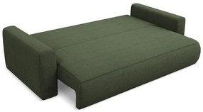 Rozkładana/ze schowkiem sofa w kolorze khaki 238 cm Kapua – Makamii