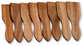 Kesper 28968 Zestaw łopatek do raclette 8 szt.akacja, 13 x 3,5 cm