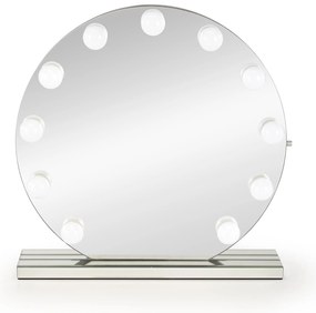 TORANO lustro stołowe z oświetleniem LED fi.70cm toaletka nowoczesne do sypialni