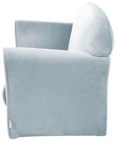 Jasnoniebieska aksamitna sofa dla dzieci 78 cm Lil Sofa – Roba