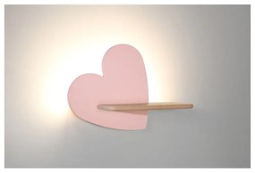 Różowa lampa dziecięca Heart – Candellux Lighting