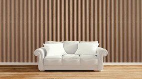 Drewniany panel akustyczny, 2400 x 600 mm, czarny podkład, dąb sonoma