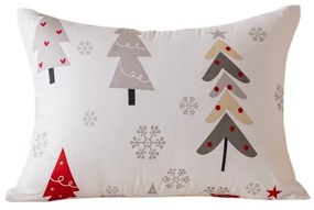 Poszewka na poduszkę z mikrofibry JINGLE 70x90 cm, biała