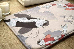 Dywanik łazienkowy antypoślizgowy Dywanik łazienkowy antypoślizgowy Rybki Koi