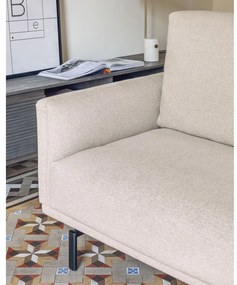 Beżowa sofa z tkaniny szenilowej 214 cm Galene – Kave Home