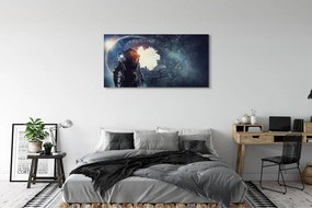 Zdjęcie na płótnie Postać w Świecie Mechanizmów