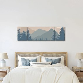 Obraz - Góry Turkusowe N⁰2 (170x50 cm)