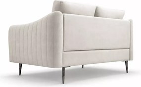 Kanapa Valoris 2-osobowa welur – elegancka sofa wolnostojąca z metalowymi nogami