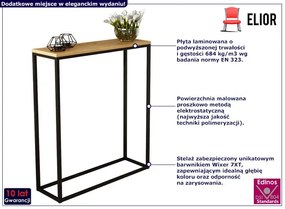 Industrialna konsola czarny + dąb lancelot K0-L38