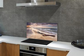 Panel szklany do Kuchni Zachód Słońca na Gdańskiej Plaży