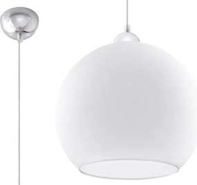 Okrągła szklana lampa wisząca LED G0-R36