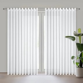 Firana szyfonowa nowoczesna matowa na przelotkach 400x250 cm