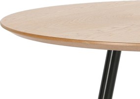 Okrągły stół na trzech nogach Sottile w stylu loft