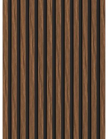 Mexen Lam-B lamele ścienne 275 x 30 cm, płyta HDF 4 mm, fornir techniczny, Mahoń Rubinowy - S100-275307-3015-013