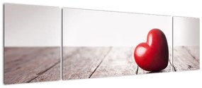 Obraz drewnianego serca (170x50 cm)