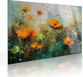 Obraz na szkle - Kwiaty (70x50 cm)