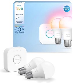 Zestaw startowy Philips Hue WACA 2xE27/8W/230V 2200-6500K + mostek Hue