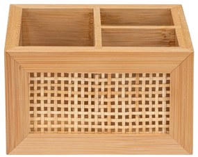 Bambusowy organizer łazienkowy Wenko Allegre, 12x9 cm