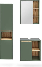 Zestaw mebli łazienkowych zielony/rzemieślniczy 60x45.5x60 viola