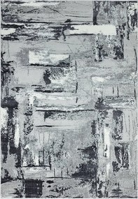 Dywan abstrakcyjny - 200x290cm - szary, biały, srebrny, czarny - Orion Décor