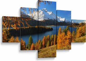 Obraz - Jesień w Alpach (125x70 cm)