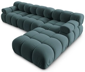 Morski aksamitny narożnik Bellis – Micadoni Home