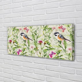 Obraz canvas na ścianę Ptak Ukryty w Trawie