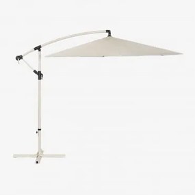 Parasol Ø295 Cm Z Tkaniny I Stali Gerran Kremowa Tapioca - Sklum