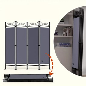 Casaria Parawan LUCCA, 163x180cm, antracytowa