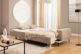 Kanapa rozkładana Nicole - beżowa plecionka Magni 206.03