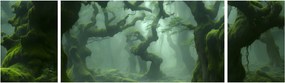 Obraz - Las porośnięty mchem (170x50 cm)