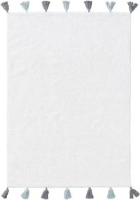 Dywan dziecięcy z niebieskimi frędzlami Malu