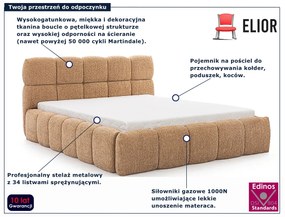 Pomarańczowe łóżko chmurka 5 rozmiarów L0-N47
