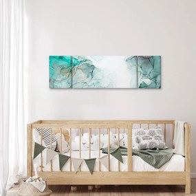 Obraz - Atramentowa abstraakcja 2 (170x50 cm)