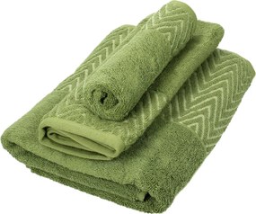 Komplet ręczników Terry 3szt. moss green
