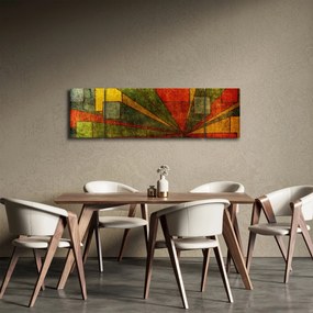 Obraz abstrakcji geometrycznej (170x50 cm)