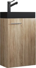 2 szt. umywalka Slito wąska czarna