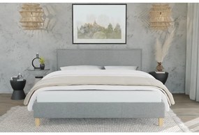Tapicerowane łóżko ze stelażem 90x200 cm Tina – Ropez