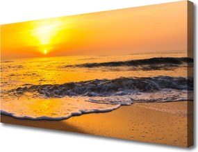 Obraz na płótnie Cichy Wieczór nad Morzem