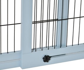 PawHut Brama Ochronna dla Psów na Schody Regulowana Wysokość Szaro-Czarna 180cm Wysoka | Aosom PL