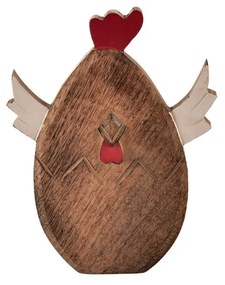 InDecor Wielkanocny kurczak z drewna mango, 19 x 3x 25 cm, S