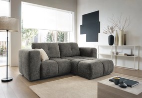 Masseno Narożnik ARTE z funkcją spania i pojemnikiem na pościel Narozniki L, Rozkładana sofa - Szary, BELLO 20