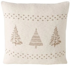 Bawełniana poduszka z wzorem w choinki MARTJE, 50 x 50 cm