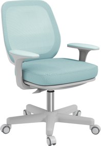 Vinsetto Fotel biurowy, ergonomiczny fotel obrotowy z regulacją wysokości, 55 x 48 x 82,5-94,5 cm, zielony | Aosom PL