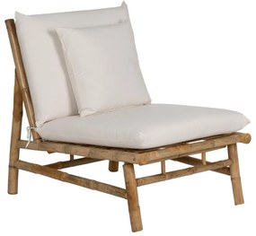 Biały fotel Bamboo – Ixia
