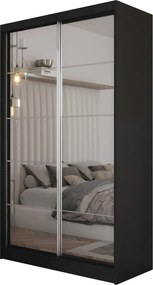 Szafa FIORELLA - Czarny / Bez szuflad / 120 cm
