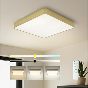 Brilagi-LED ściemnialna lampa sufitowa POOL LED/48W/230V 3000-6000K 50x50 cm złota z pilotem