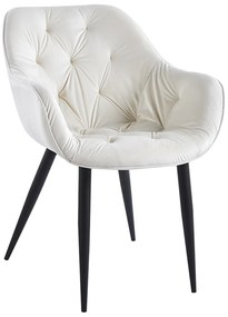 Krzeso Zandel z czarnego aksamitu