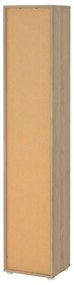 Biało-naturalny regał w dekorze dębu 41x205 cm Sign – Tvilum